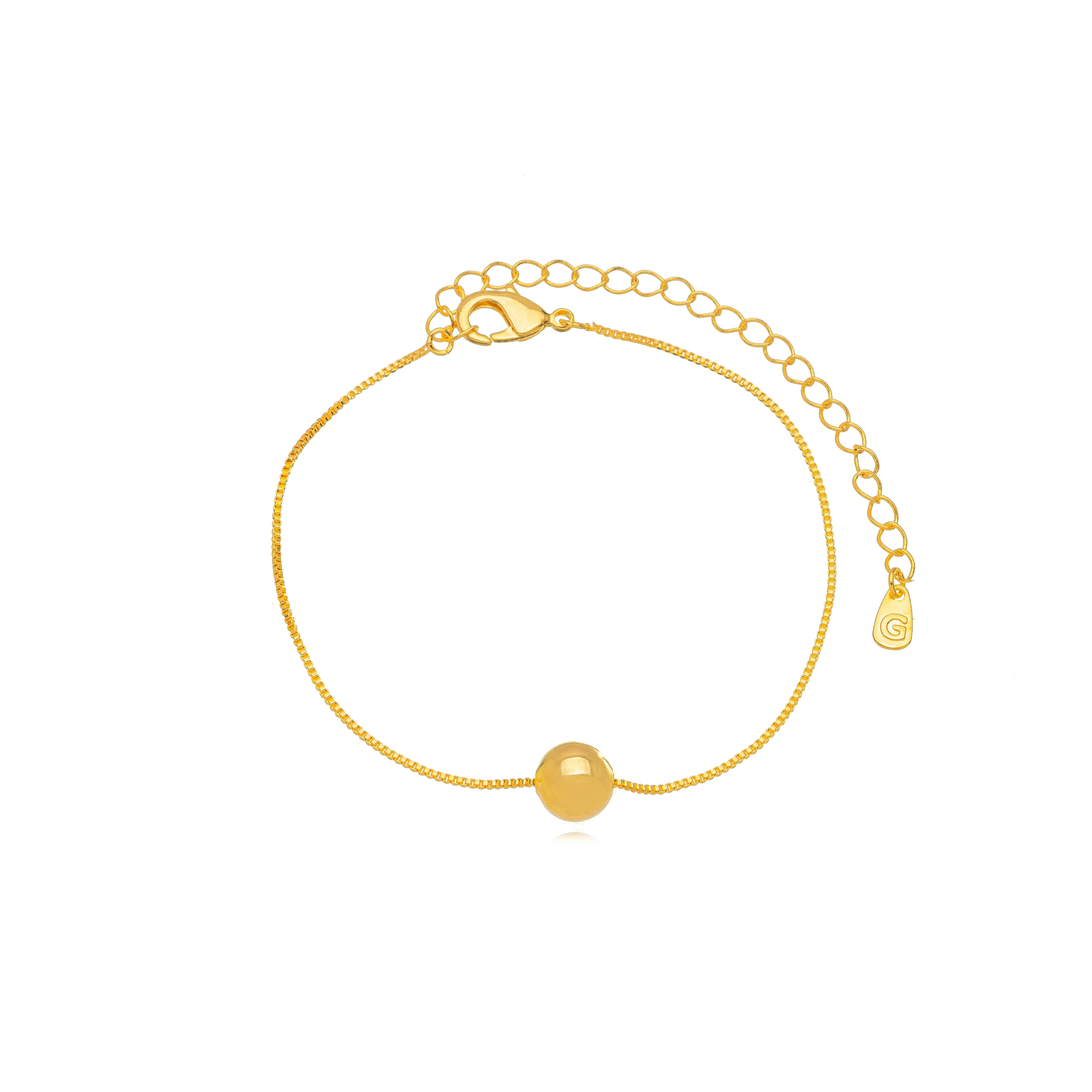 PULSEIRA BOLA LISA DOURADO
