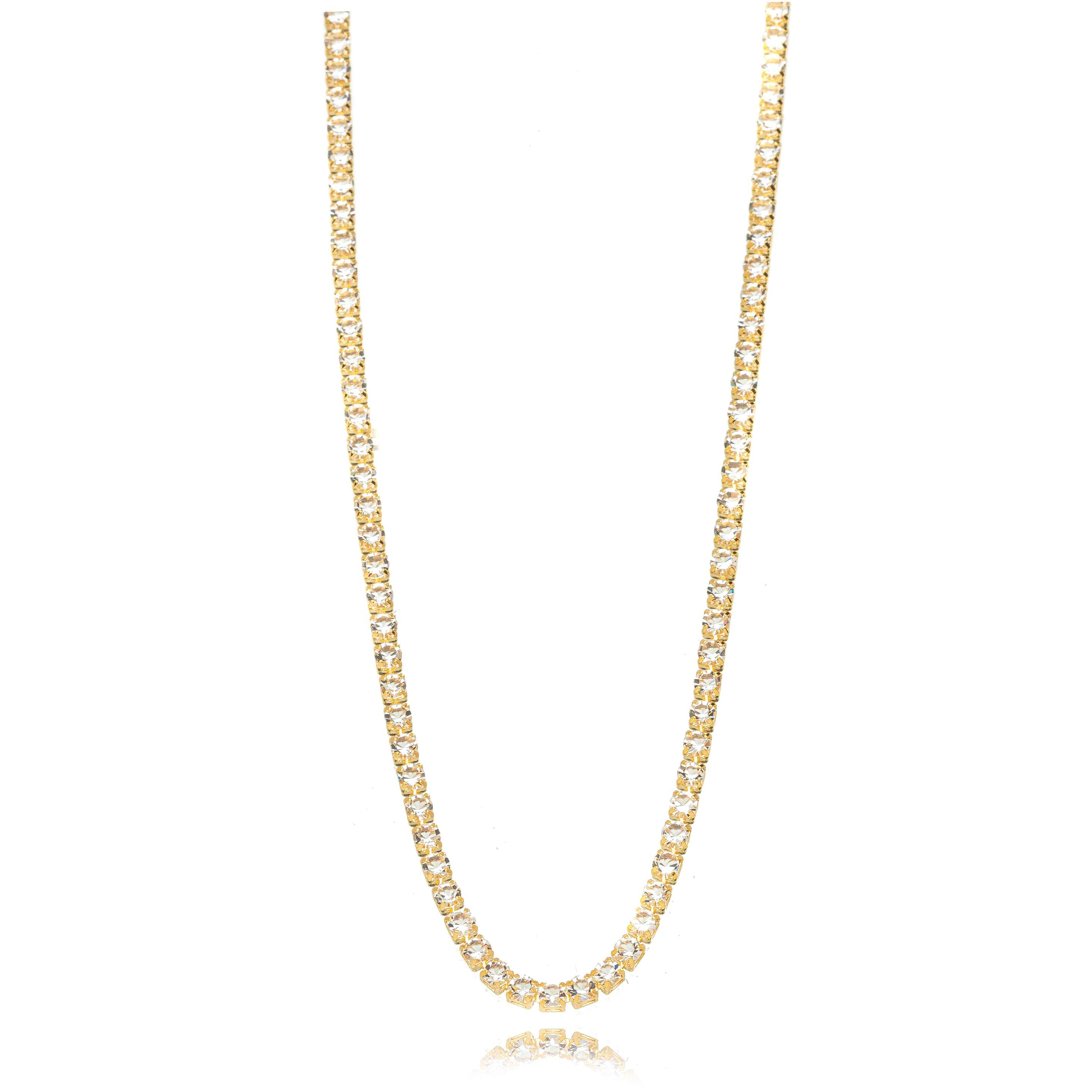 COLAR RIVIERA MICRO ZIRCONIA DOURADO