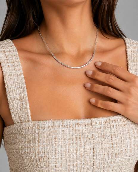 CHOKER ARO LISA BRANCO