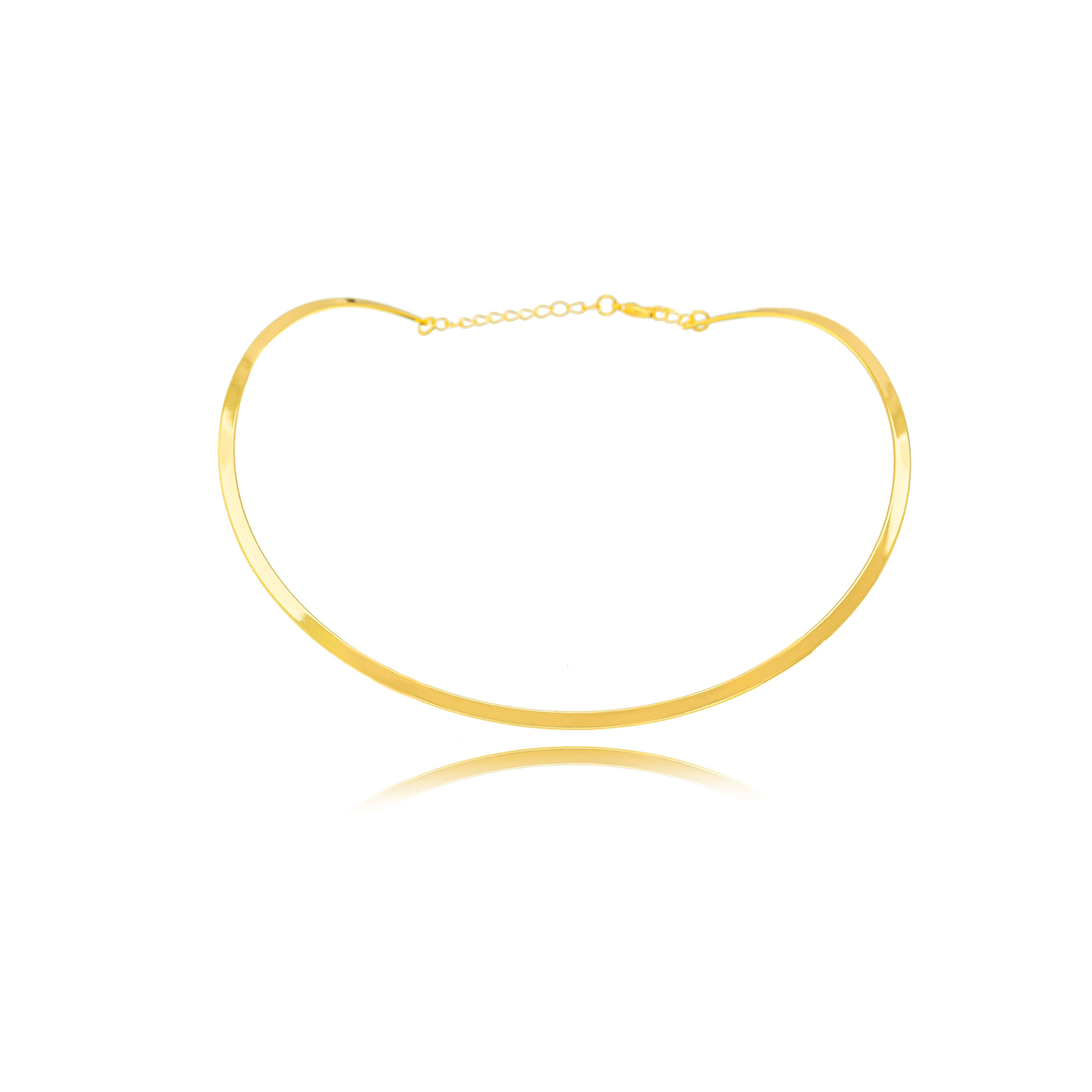 CHOKER ARO LISO DOURADO