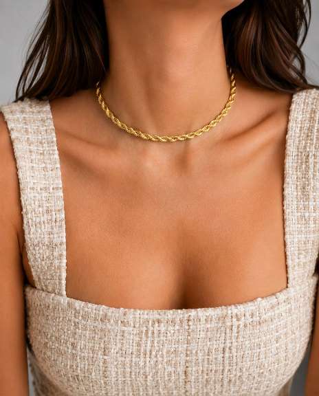 CHOKER CORDAO BAIANO DOURADO