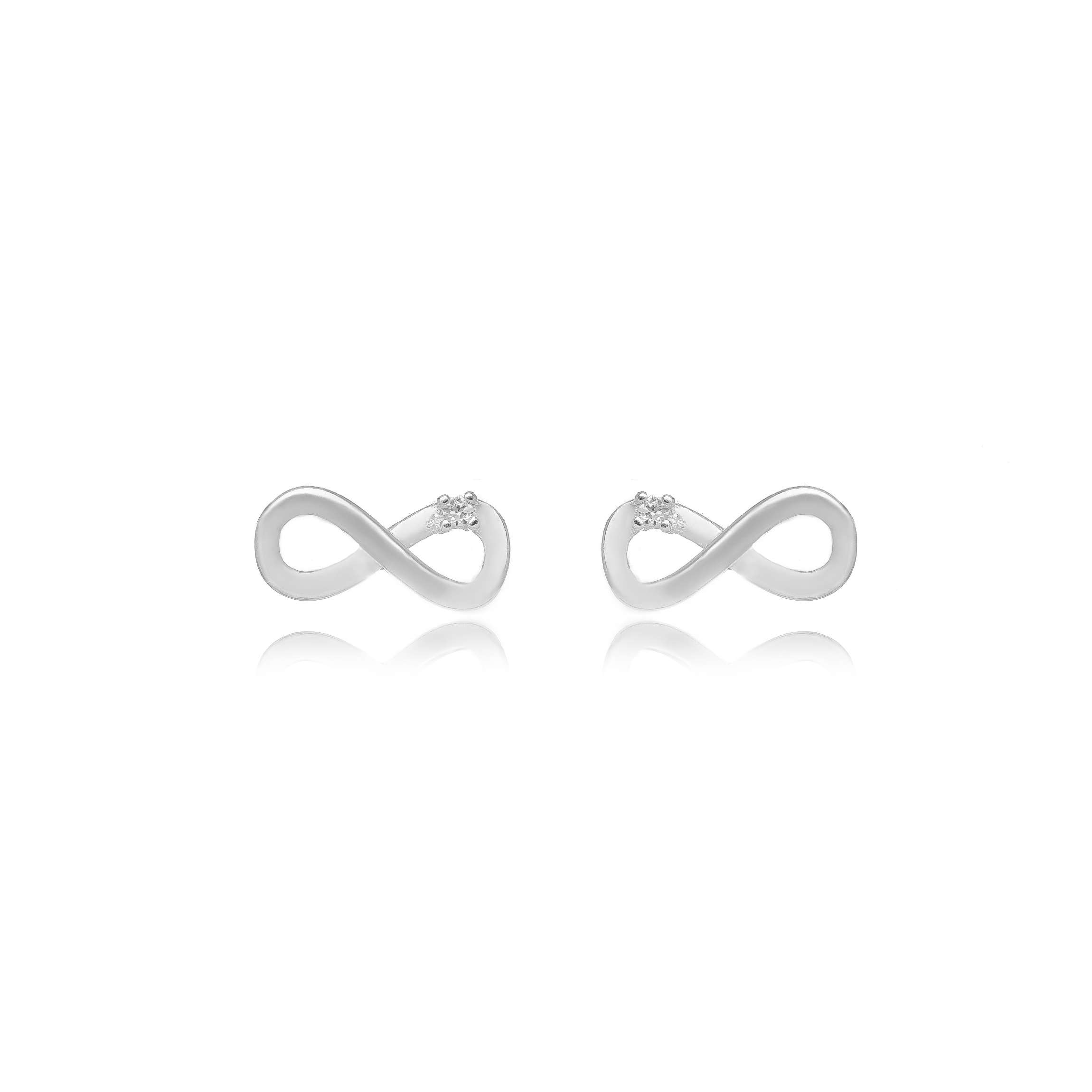 BRINCO INFINITO MICRO ZIRCONIA PRATA 925