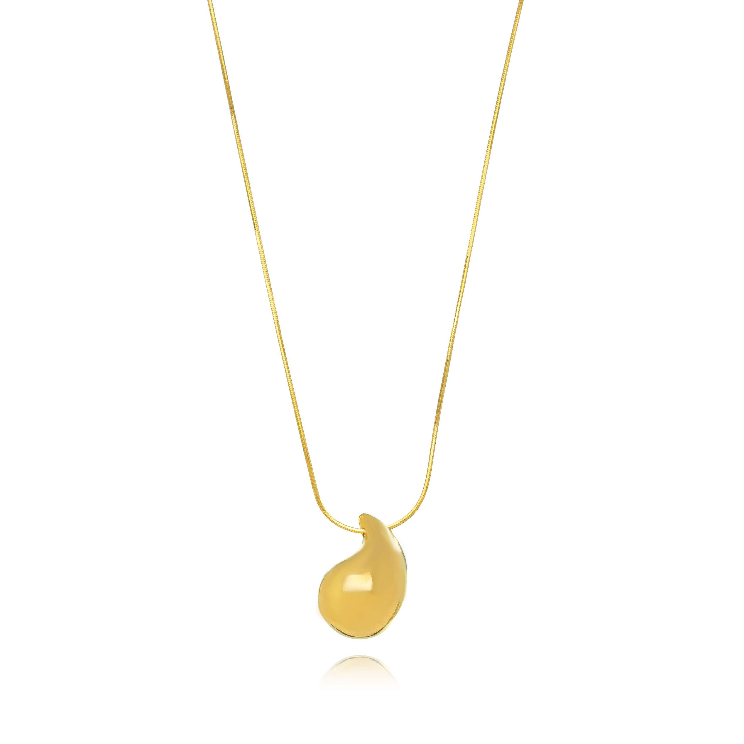 COLAR GOTA LISO DOURADO